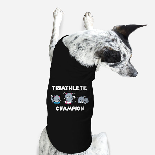 Triathlete Champion-dog basic pet tank-turborat14