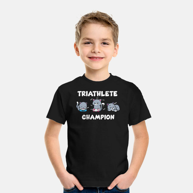 Triathlete Champion-youth basic tee-turborat14