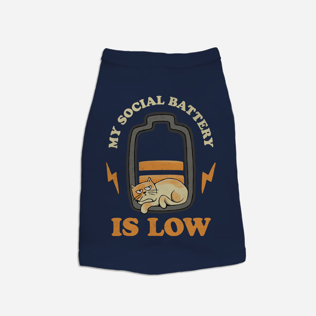 My Social Battery Is Low-dog basic pet tank-zawitees