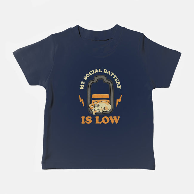 My Social Battery Is Low-baby basic tee-zawitees