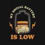 My Social Battery Is Low-youth pullover sweatshirt-zawitees