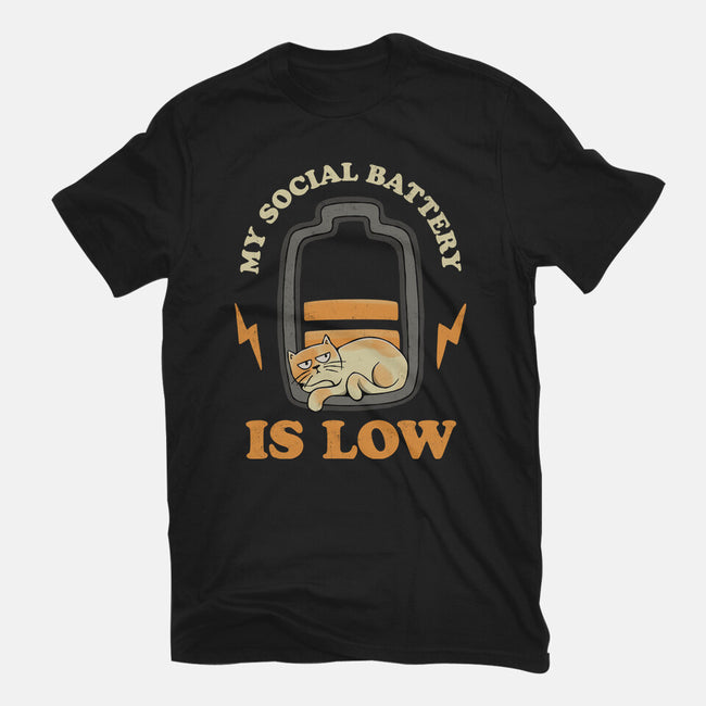 My Social Battery Is Low-womens fitted tee-zawitees