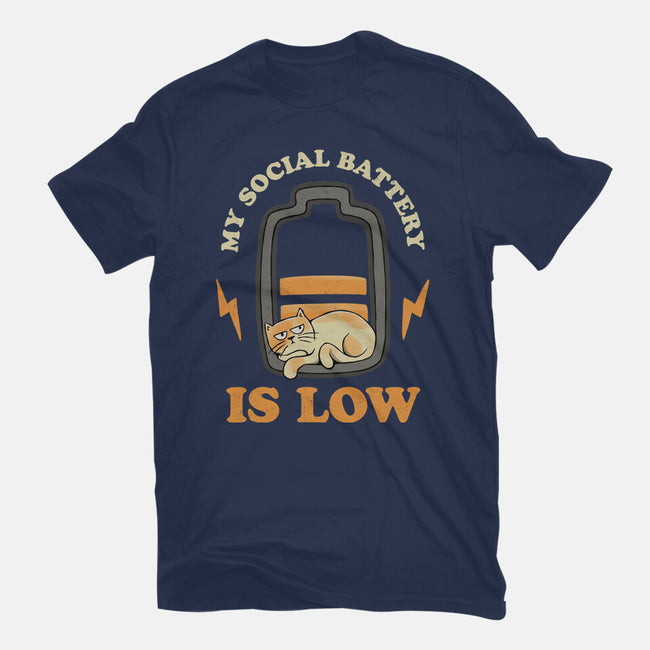 My Social Battery Is Low-womens basic tee-zawitees