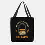 My Social Battery Is Low-none basic tote bag-zawitees