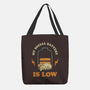 My Social Battery Is Low-none basic tote bag-zawitees