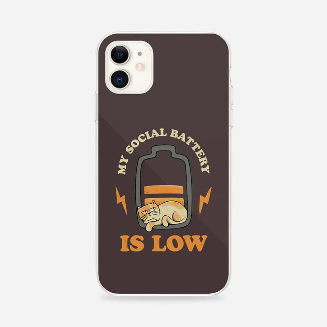 My Social Battery Is Low-iphone snap phone case-zawitees