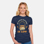 My Social Battery Is Low-womens fitted tee-zawitees