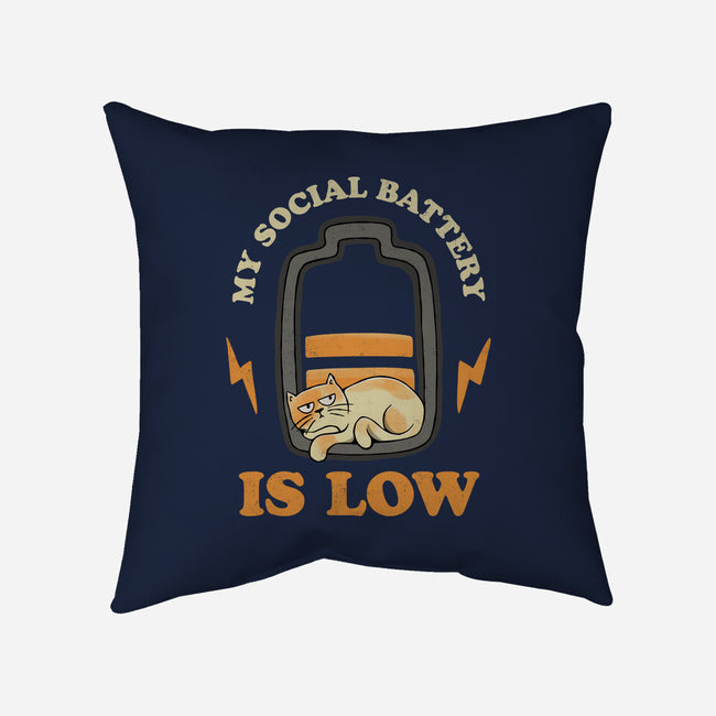 My Social Battery Is Low-none removable cover throw pillow-zawitees