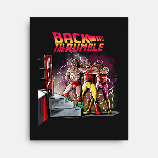 Back To The Rumble-none stretched canvas-zascanauta