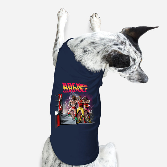 Back To The Rumble-dog basic pet tank-zascanauta