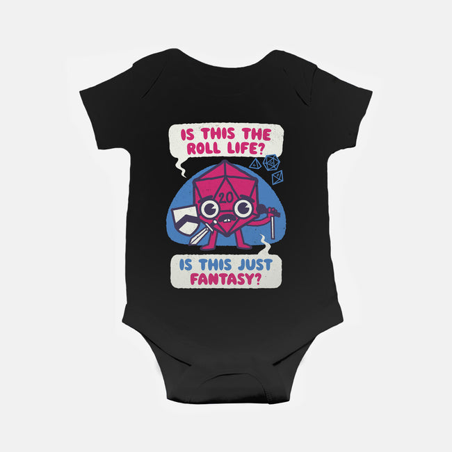 Is This The Roll Life-baby basic onesie-Weird & Punderful