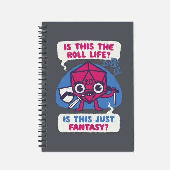 Is This The Roll Life-none dot grid notebook-Weird & Punderful