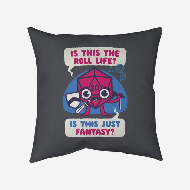 Is This The Roll Life-none removable cover throw pillow-Weird & Punderful