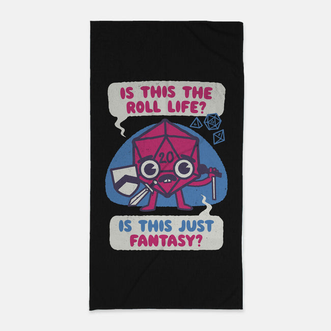 Is This The Roll Life-none beach towel-Weird & Punderful
