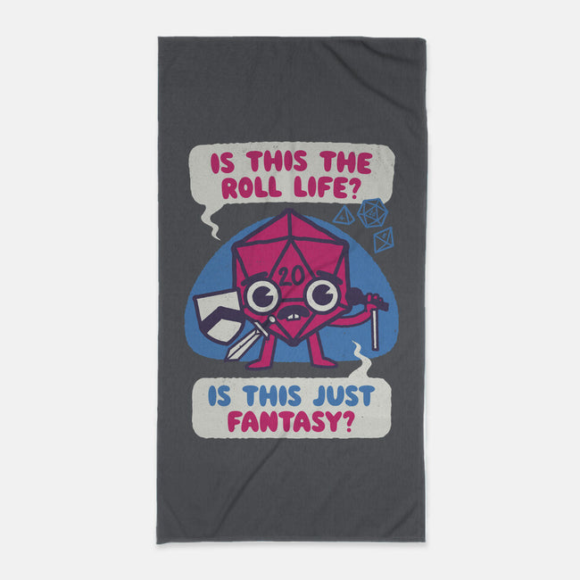 Is This The Roll Life-none beach towel-Weird & Punderful