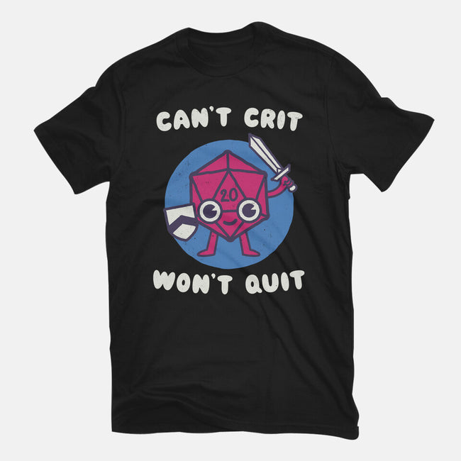 Can't Crit Won't Crit-mens premium tee-Weird & Punderful
