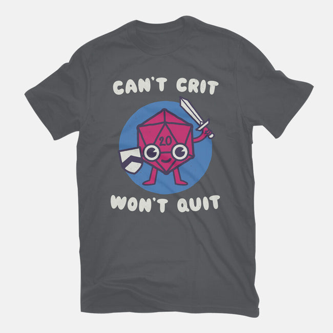 Can't Crit Won't Crit-mens basic tee-Weird & Punderful