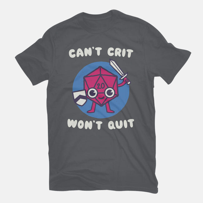 Can't Crit Won't Crit-mens premium tee-Weird & Punderful