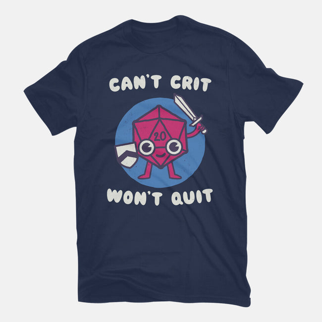 Can't Crit Won't Crit-womens basic tee-Weird & Punderful