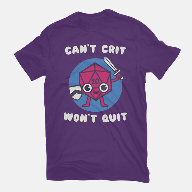 Can't Crit Won't Crit-mens premium tee-Weird & Punderful