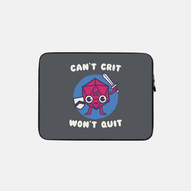 Can't Crit Won't Crit-none zippered laptop sleeve-Weird & Punderful