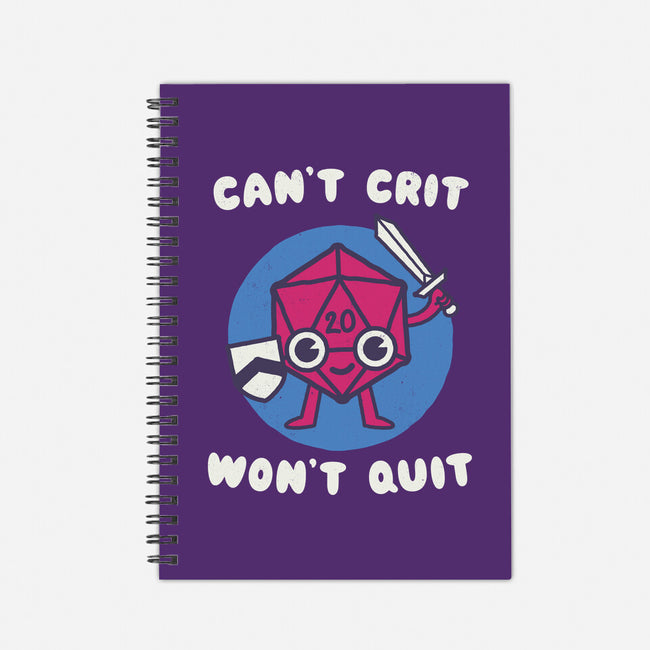 Can't Crit Won't Crit-none dot grid notebook-Weird & Punderful