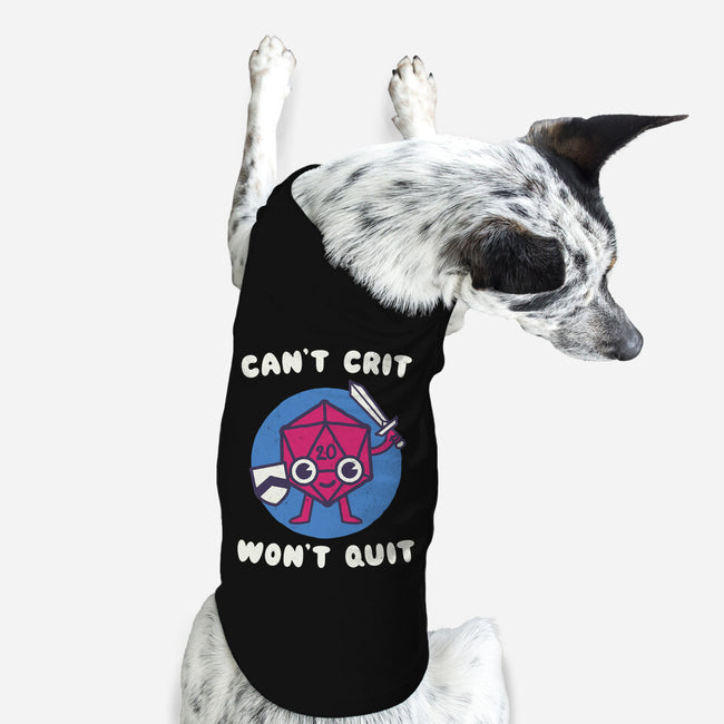 Can't Crit Won't Crit-dog basic pet tank-Weird & Punderful