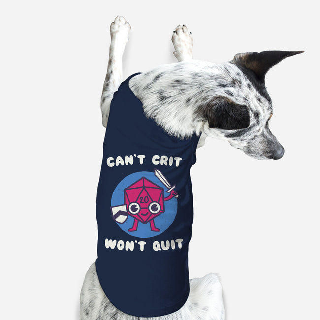 Can't Crit Won't Crit-dog basic pet tank-Weird & Punderful