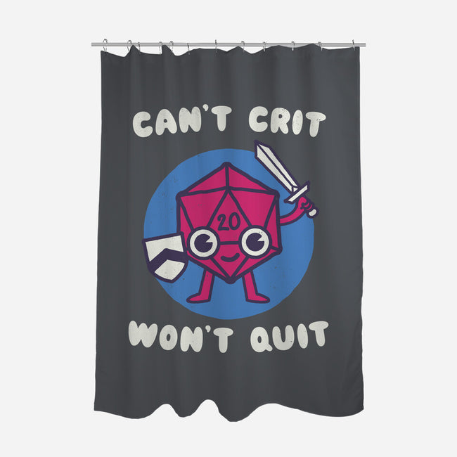 Can't Crit Won't Crit-none polyester shower curtain-Weird & Punderful