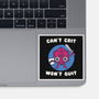 Can't Crit Won't Crit-none glossy sticker-Weird & Punderful