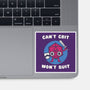 Can't Crit Won't Crit-none glossy sticker-Weird & Punderful