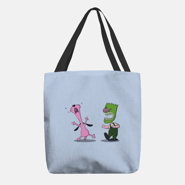 Courage Of The Peanuts Dog-none basic tote bag-Claudia