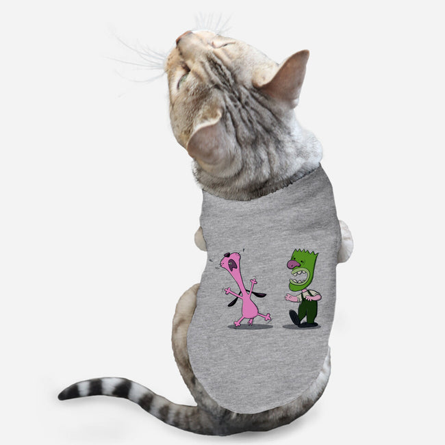 Courage Of The Peanuts Dog-cat basic pet tank-Claudia