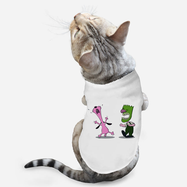 Courage Of The Peanuts Dog-cat basic pet tank-Claudia