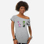 Courage Of The Peanuts Dog-womens off shoulder tee-Claudia