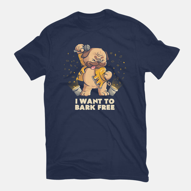I Want To Bark Free-womens fitted tee-eduely