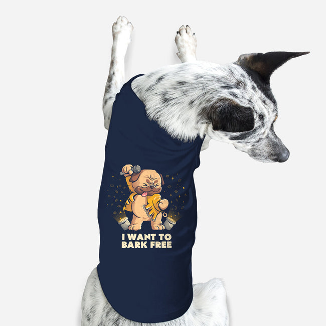 I Want To Bark Free-dog basic pet tank-eduely