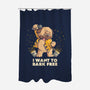 I Want To Bark Free-none polyester shower curtain-eduely