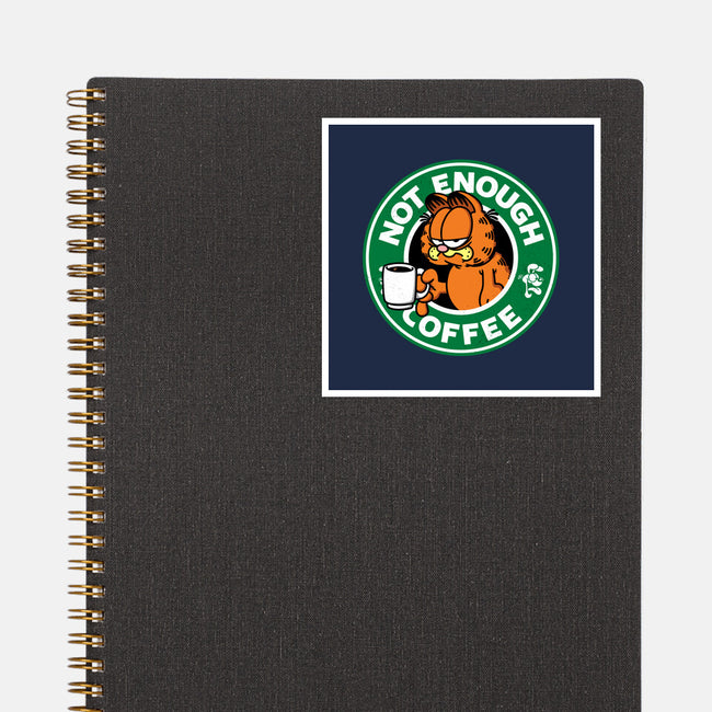 Not Enough Coffee-none glossy sticker-Barbadifuoco