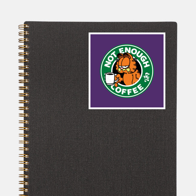 Not Enough Coffee-none glossy sticker-Barbadifuoco