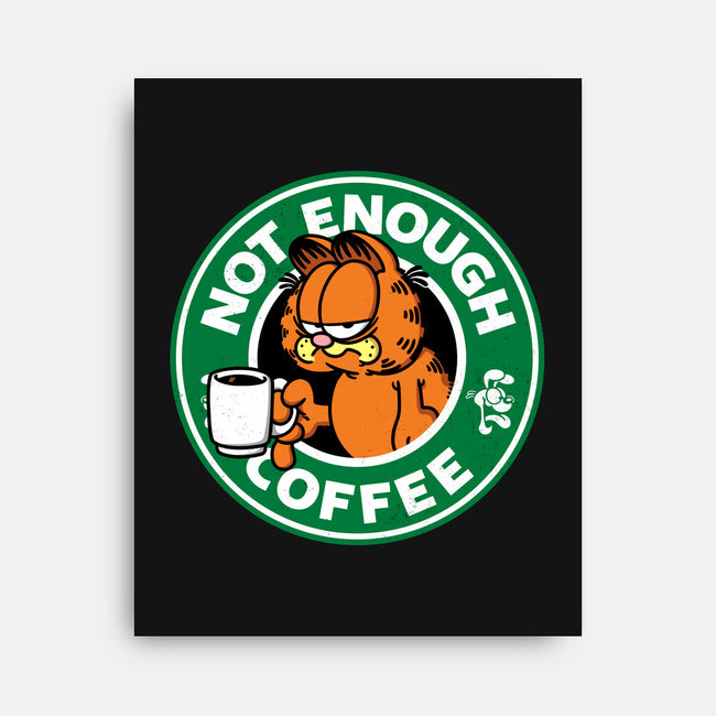 Not Enough Coffee-none stretched canvas-Barbadifuoco
