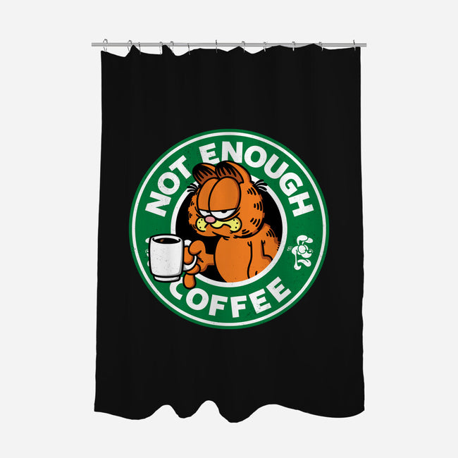 Not Enough Coffee-none polyester shower curtain-Barbadifuoco