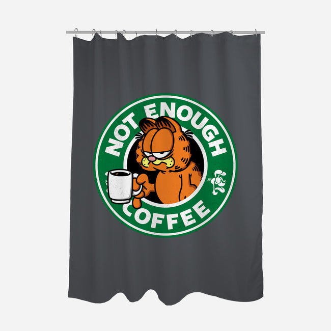 Not Enough Coffee-none polyester shower curtain-Barbadifuoco