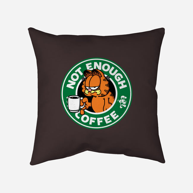 Not Enough Coffee-none removable cover throw pillow-Barbadifuoco