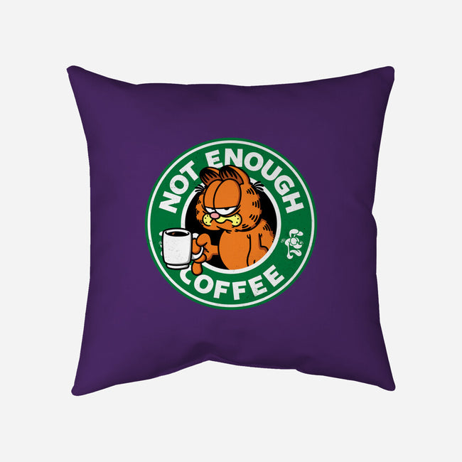 Not Enough Coffee-none removable cover throw pillow-Barbadifuoco