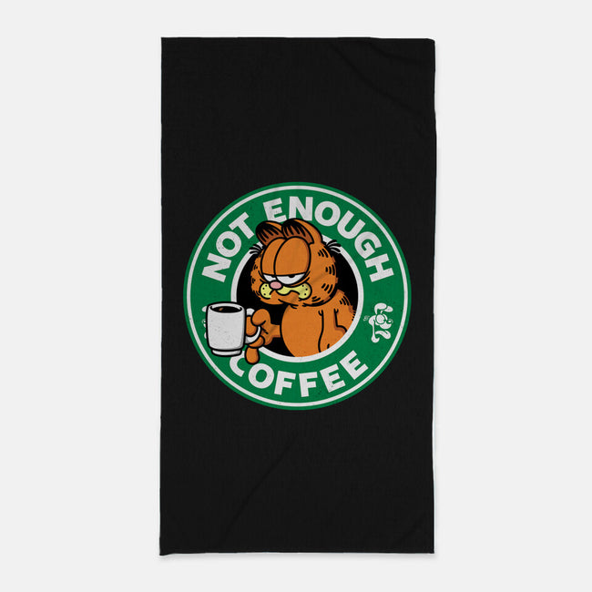 Not Enough Coffee-none beach towel-Barbadifuoco