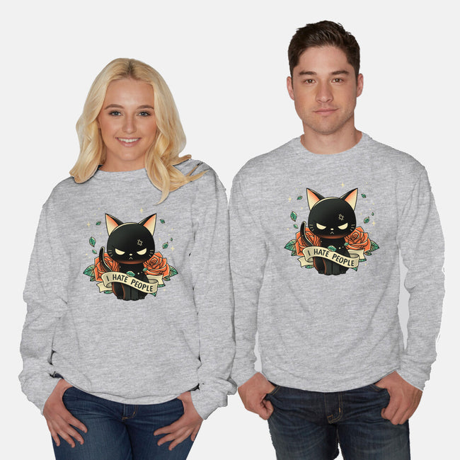 Not Into People-unisex crew neck sweatshirt-retrodivision