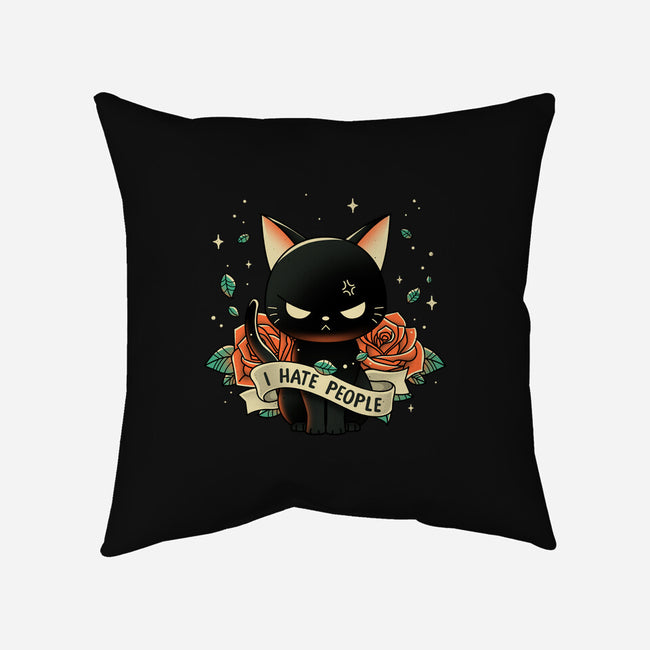 Not Into People-none removable cover w insert throw pillow-retrodivision