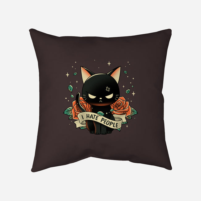 Not Into People-none removable cover w insert throw pillow-retrodivision