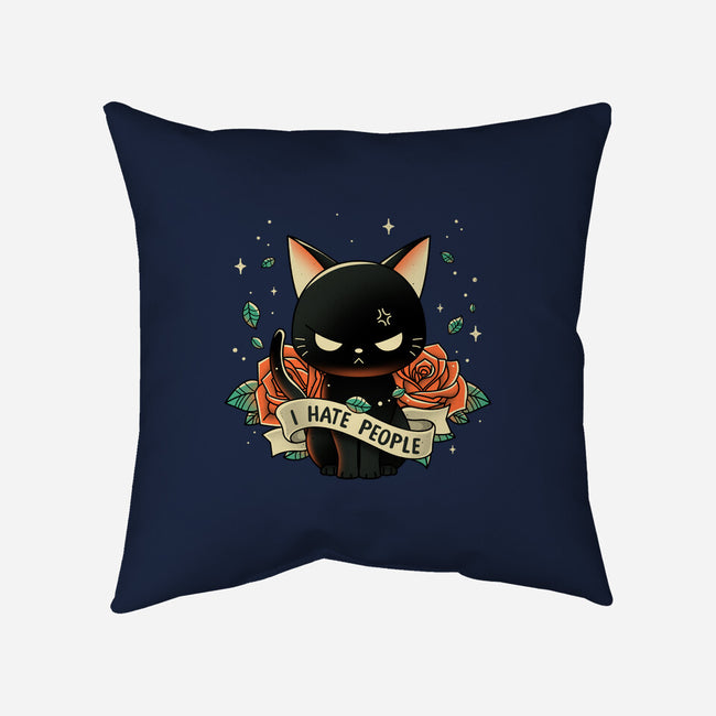 Not Into People-none removable cover w insert throw pillow-retrodivision